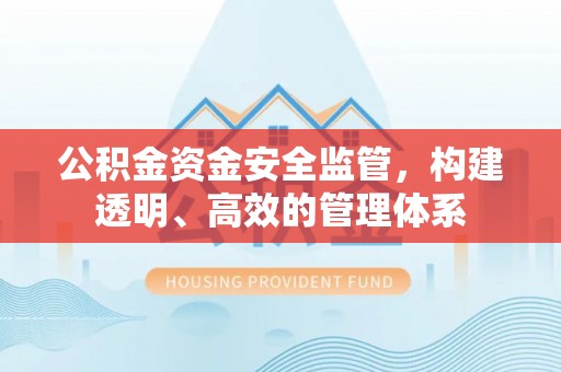 阳曲公积金资金安全监管，构建透明、高效的管理体系