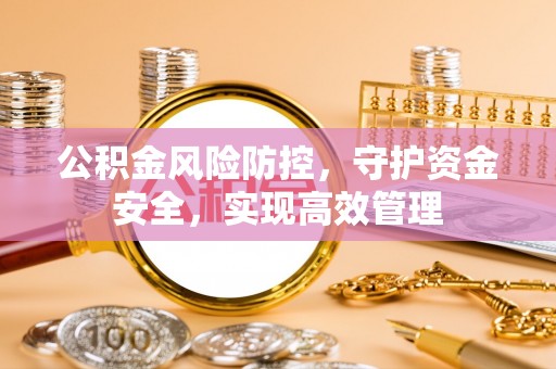 阳曲公积金风险防控，守护资金安全，实现高效管理